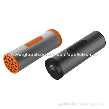 Bluetooth Speaker, Waterproof with IP65 Level, 3W Strong Torch, 6,000/7,800mAh, Power Bank Function